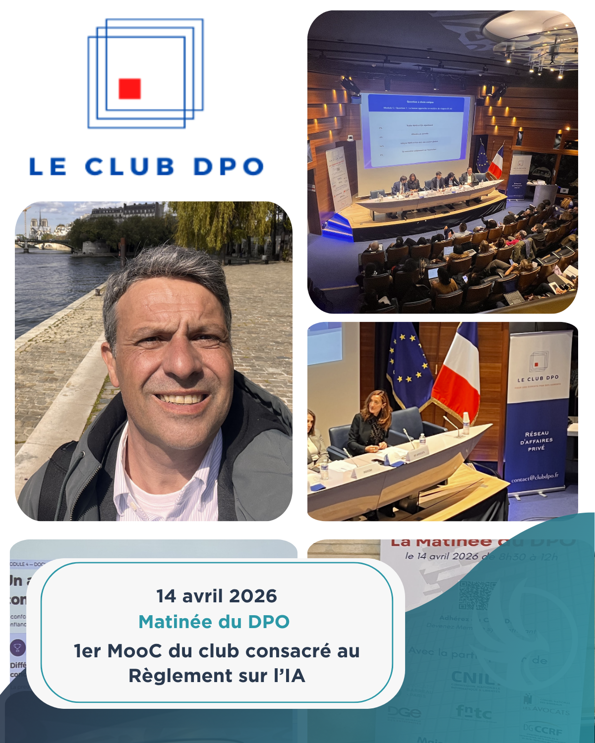 Photos prises lors du MooC du Club DPO